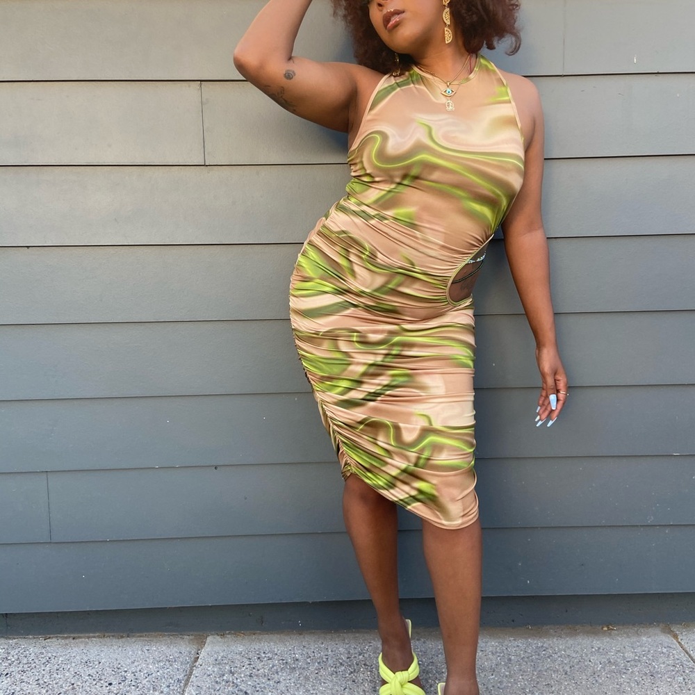 Colorful Swirl Dress